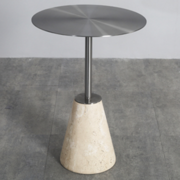 Karolina Cone Stainless Steel Top Side Table