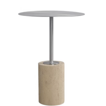 Noemi Cylinder Base Side Table