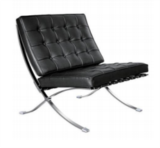 Black Minimalist Armchair