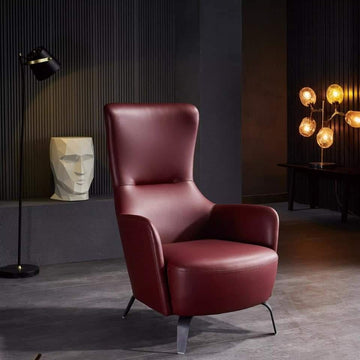 Burgundy Streamline Armchair