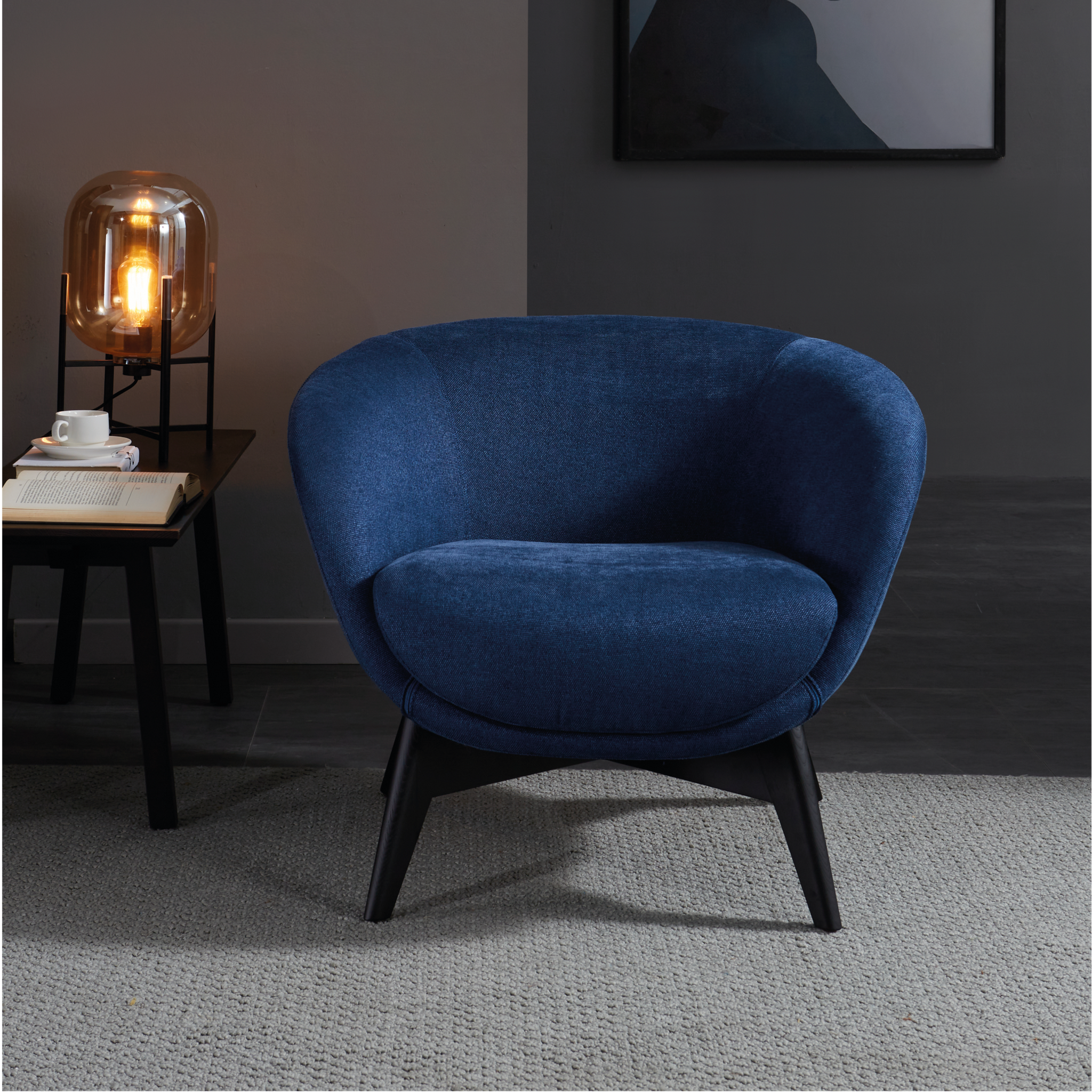 Azure Ripple Armchair