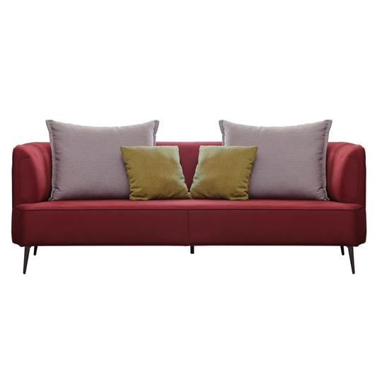 Rustic Red Sofa