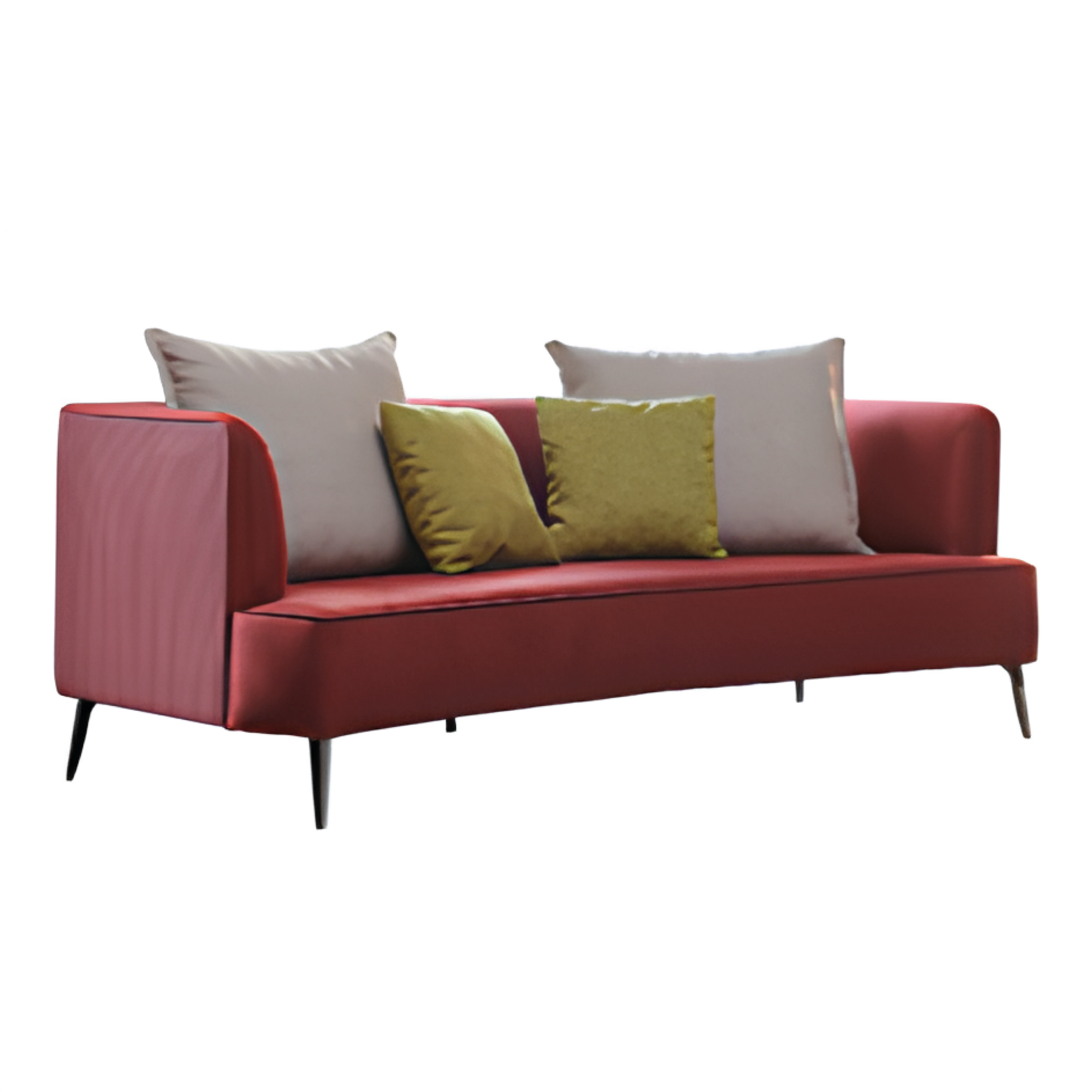 Rustic Red Sofa